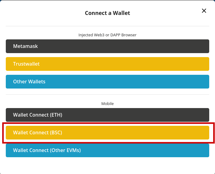 DxSale Connect Wallet