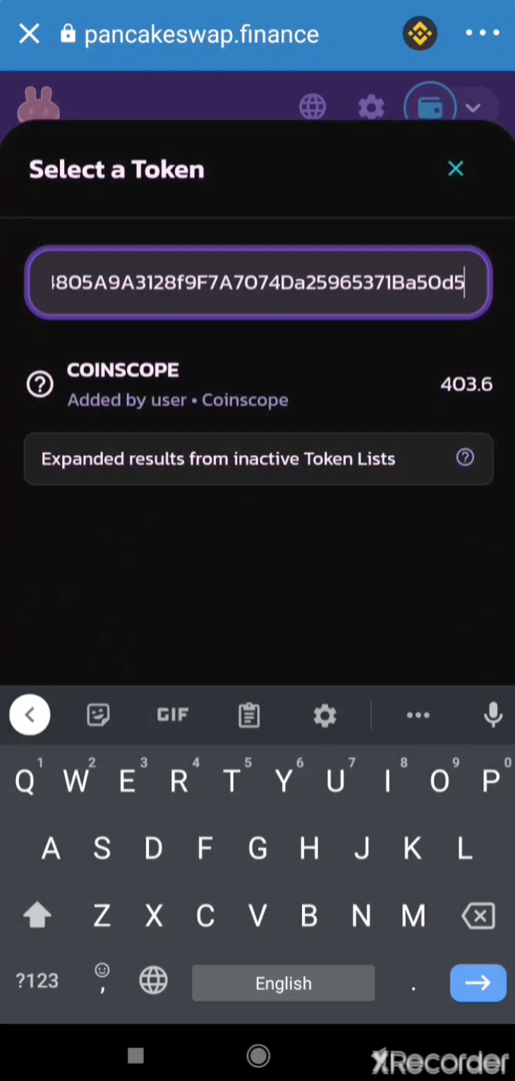 The first result will be the Coinscope, select it
